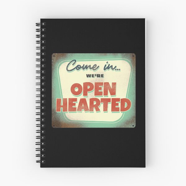 Item preview, Come in... We're Open Hearted Retro Sign Design designed and sold by danielliamgill.