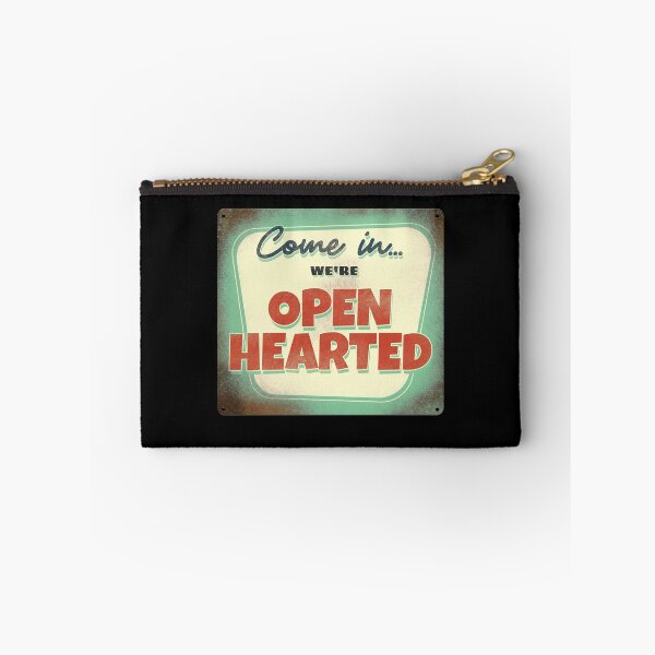 Item preview, Come in... We're Open Hearted Retro Sign Design designed and sold by danielliamgill.