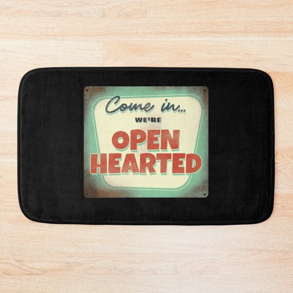 Item preview, Come in... We're Open Hearted Retro Sign Design designed and sold by danielliamgill.