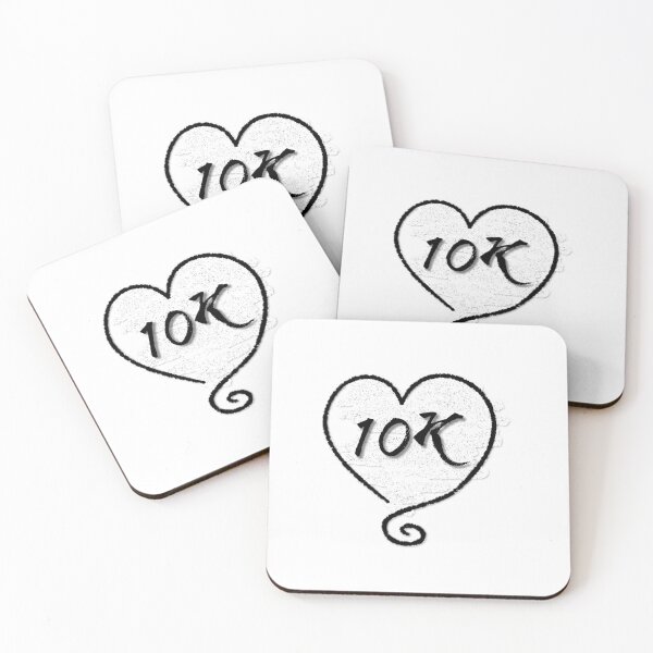 Item preview, 10K Sticker I Love Running Heart Design Decal Car Window Bumper Sticker designed and sold by Nextlevellife.