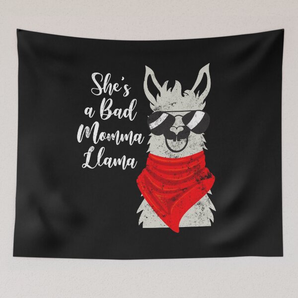 Item preview, Funny Tops She's A Bad Momma Llama Tee Mama Gift designed and sold by findgreatshirts.