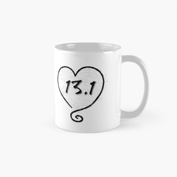 Item preview, 13.1 Half Marathon Sticker I Love Running Heart Design Decal Car Window Bumper Sticker designed and sold by Nextlevellife.