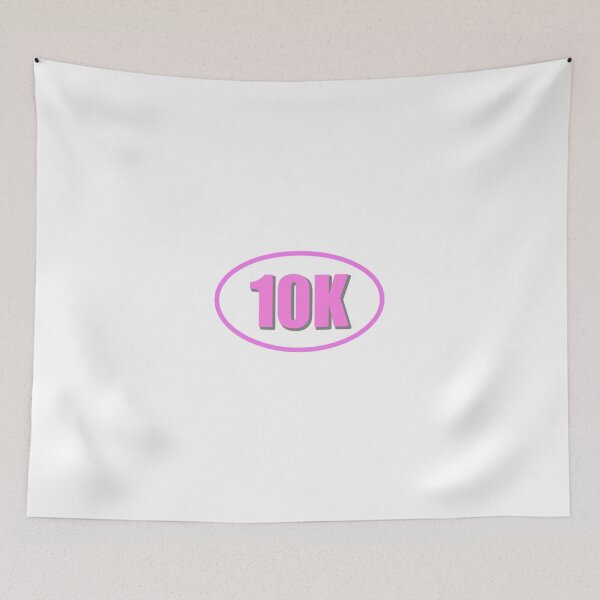 Item preview, 10K Sticker Oval Running Pink Women's Ladies Design Decal Car Window Bumper Sticker designed and sold by Nextlevellife.