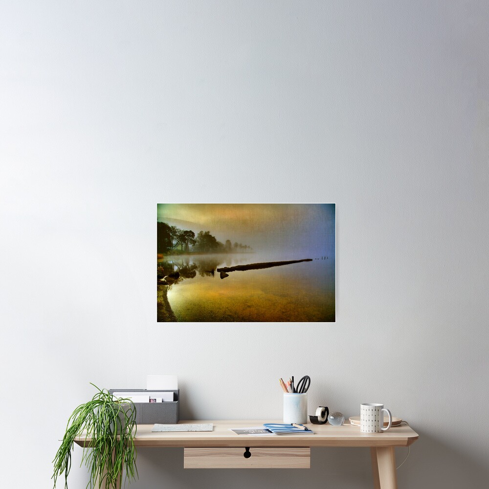 Misty Dawn (Textured) Poster