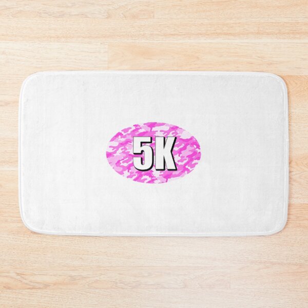 Item preview, 5K Sticker Oval Running Pink Women's Ladies Camo Camouflage Design Decal Car Window Bumper Sticker designed and sold by Nextlevellife.