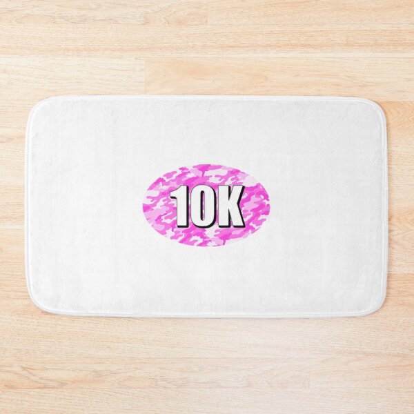 Item preview, 10K Sticker Oval Running Pink Women's Ladies Camo Camouflage Design Decal Car Window Bumper Sticker designed and sold by Nextlevellife.