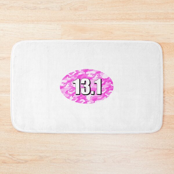 Item preview, 13.1 Half Marathon Sticker Oval Running Pink Women's Ladies Camo Camouflage Design Decal Car Window Bumper Sticker designed and sold by Nextlevellife.