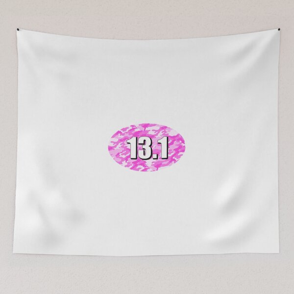 Item preview, 13.1 Half Marathon Sticker Oval Running Pink Women's Ladies Camo Camouflage Design Decal Car Window Bumper Sticker designed and sold by Nextlevellife.