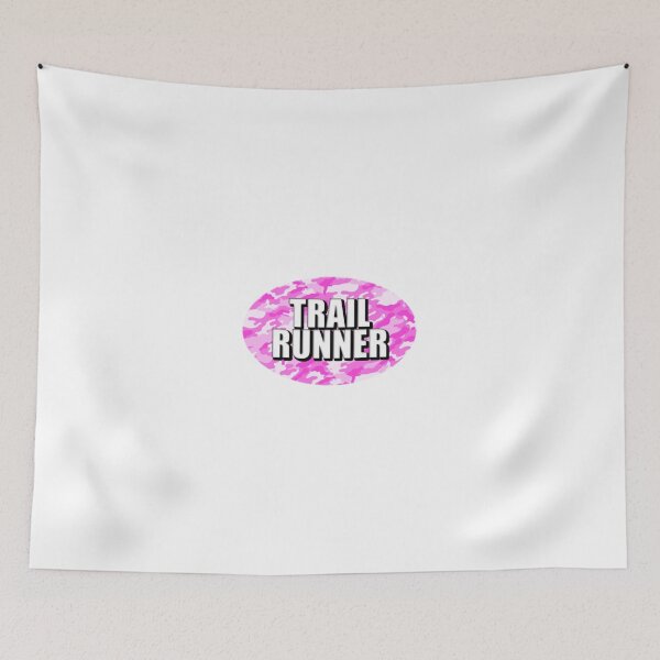Item preview, Trail Runner Sticker Oval Running Pink Women's Ladies Camo Camouflage Design Decal Car Window Bumper Sticker designed and sold by Nextlevellife.