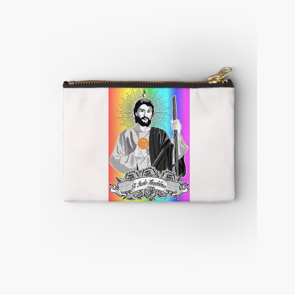 Item preview, St. Jude Thaddeus Image - Rainbow Background designed and sold by Obedience Exalted Merchandize.