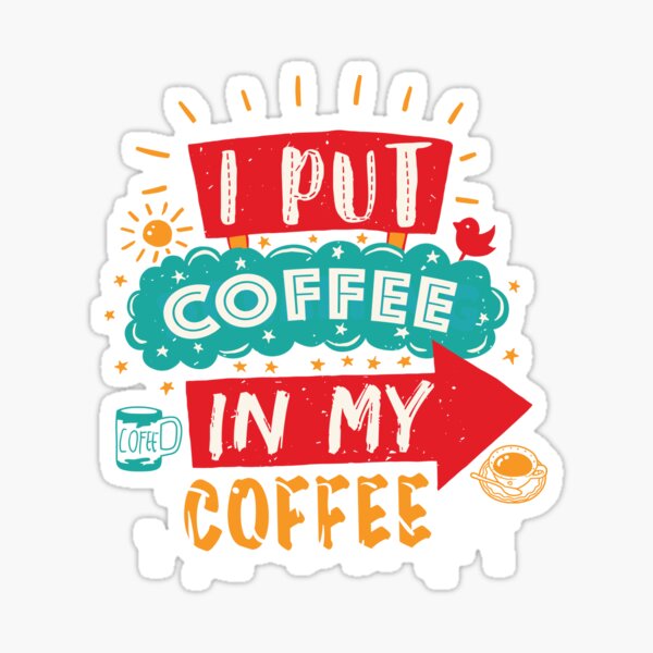 Caffeine In Coffee Stickers Redbubble - fall may cafe v2 ask for pumpkin spice coffee roblox