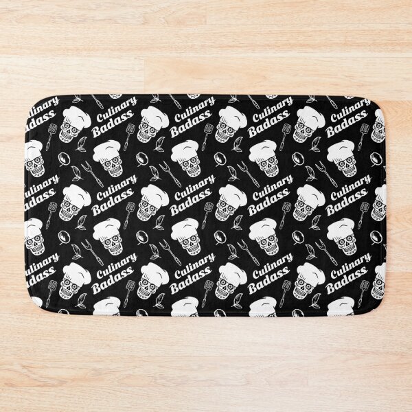 Item preview, Culinary Badass - Funny Sugar Skull and Chefs Hat designed and sold by propellerhead.