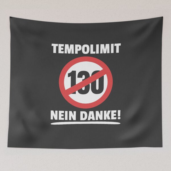 Item preview, Against speed limit 130 kmh No thanks! Germany designed and sold by Team150Designz.