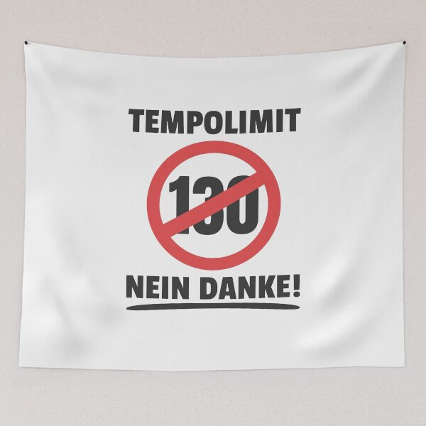 Item preview, Against speed limit 130 kmh No thanks! Germany designed and sold by Team150Designz.