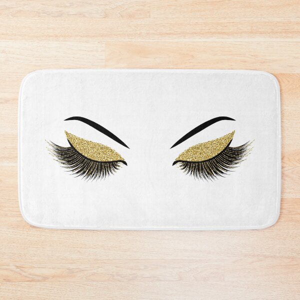 Item preview, Lashes with gold  glitter  designed and sold by sashica.