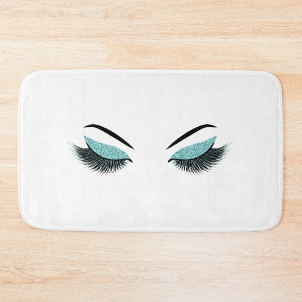 Item preview, Teal lashes with glitter effect designed and sold by sashica.