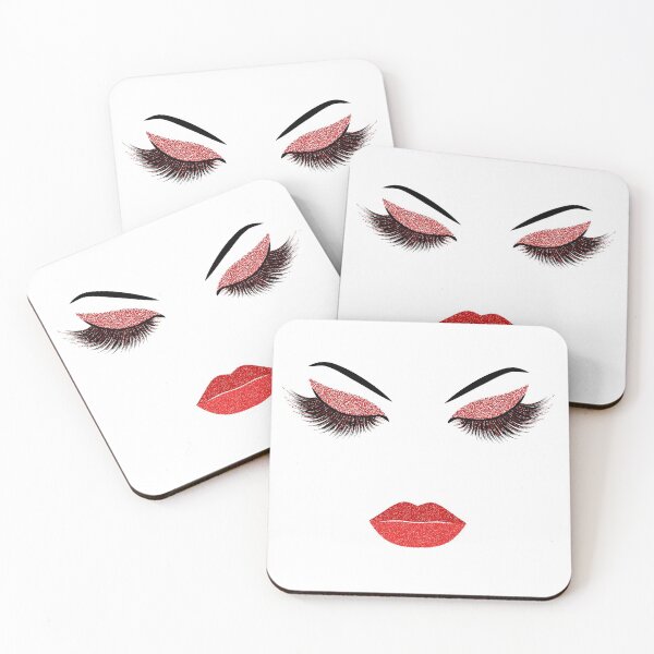 Item preview, Glittery red makeup designed and sold by sashica.