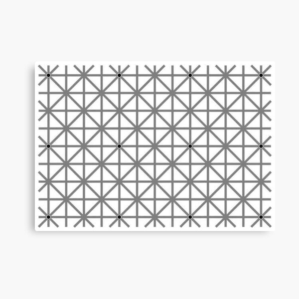 12 dot optical illusion Canvas Print