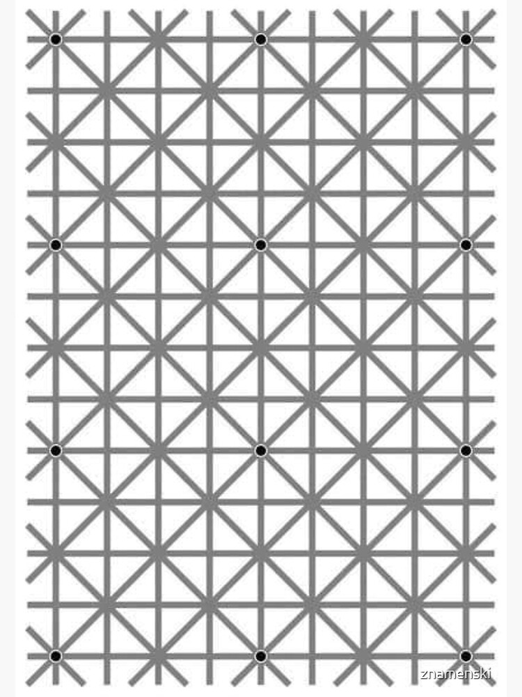 12 dot optical illusion by znamenski