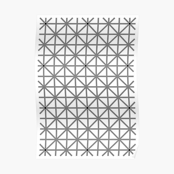 12 dot optical illusion Poster