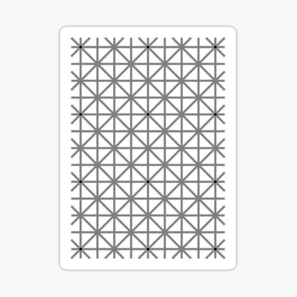 12 dot optical illusion Sticker