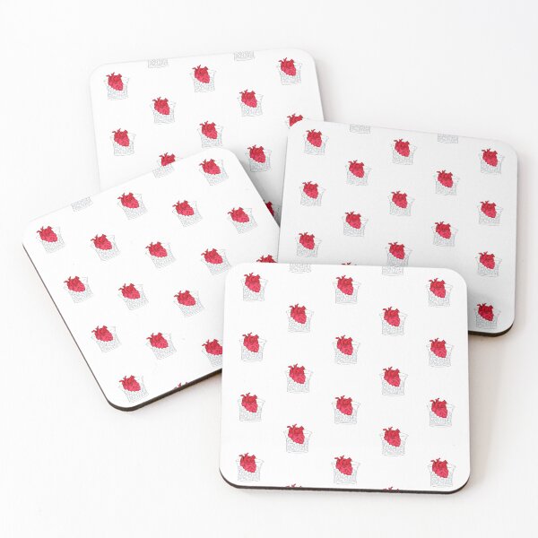 Item preview, Heart on Ice Cubes - simple drawing - pattern - white background designed and sold by Natasha Kolton.