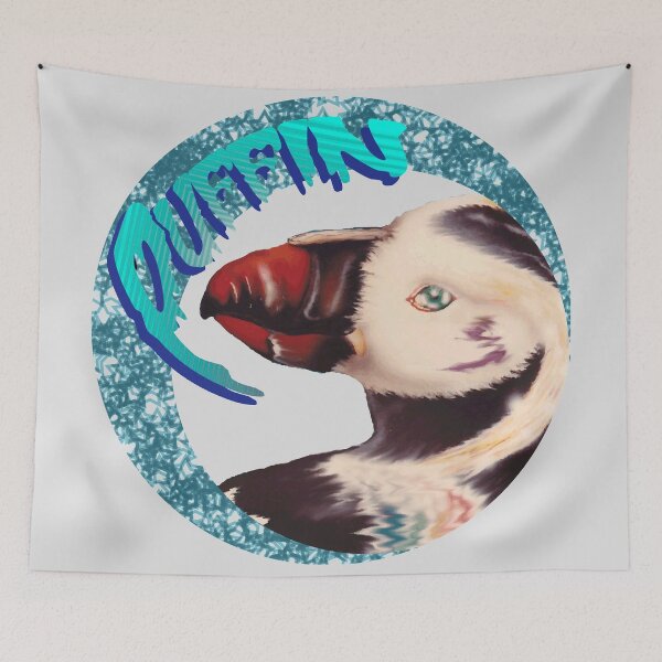 Item preview, Puffin Moon Rising designed and sold by SalleeStudios.