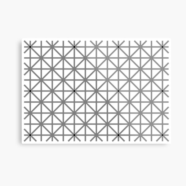 12 dot optical illusion Metal Print