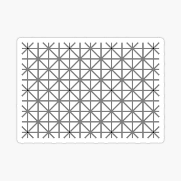 12 dot optical illusion Sticker