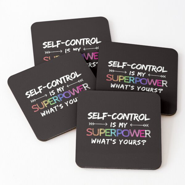 Item preview, Self-Control Superpower Cute Funny Fun Happy Hero Spiritual Motivational Inspirational Spirituality Positive Gift designed and sold by EpsilonEridani.