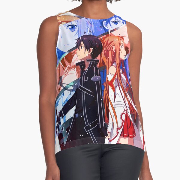 Chinon Sword Art Online Sao Manga corta Camiseta Negro 