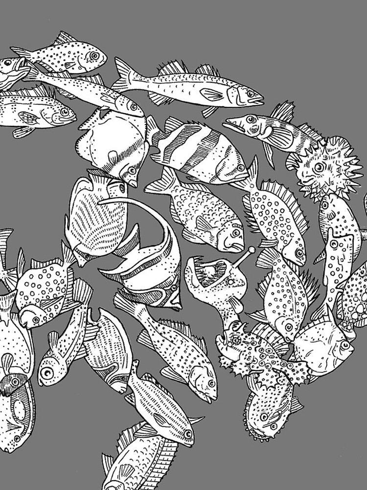 Thumbnail 4 of 4, iPhone Case, Percomorpharia - evolution - fish designed and sold by EvolutionPoster.