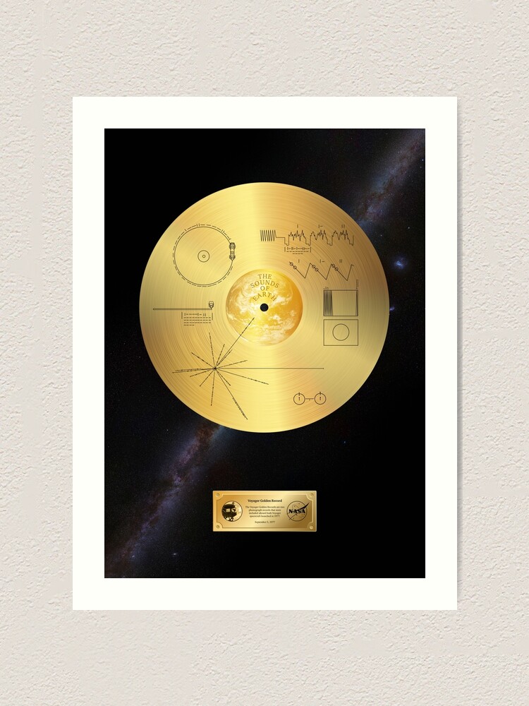 "Voyager 1 Goldene Schallplatte" Kunstdruck von SynthWave1950 | Redbubble