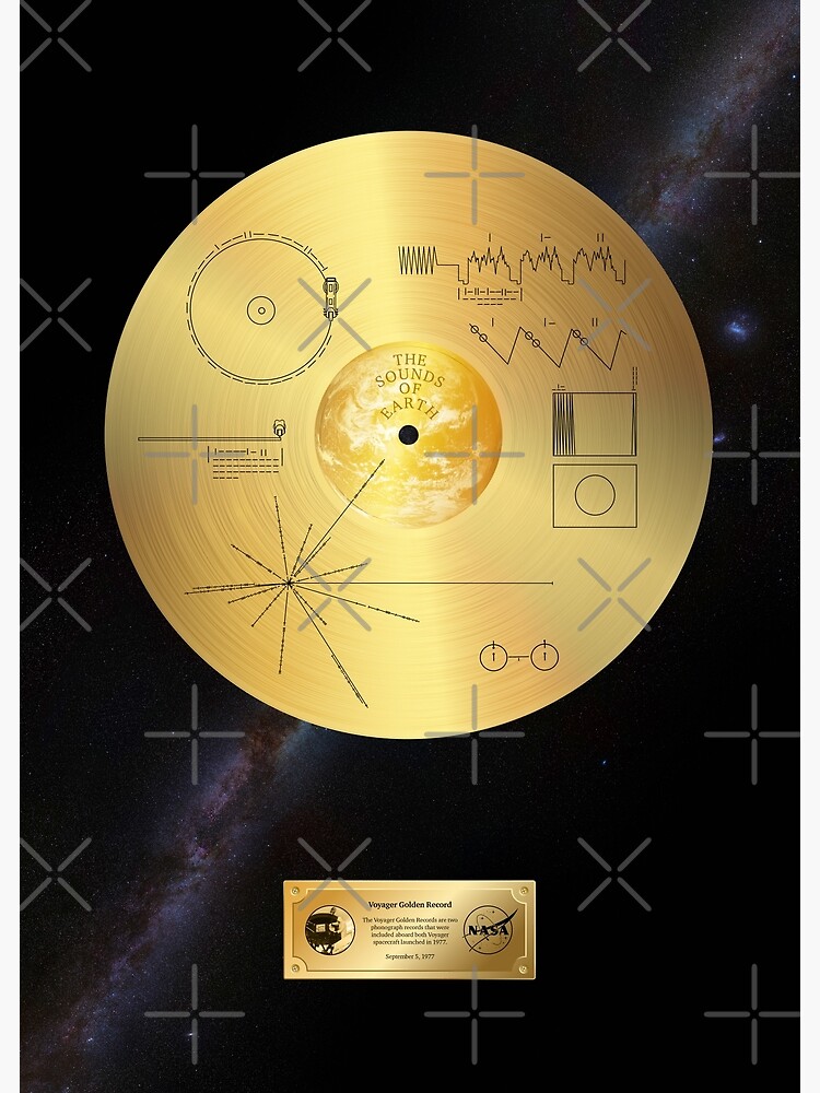 Voyager 1 Golden Record by SynthWave1950