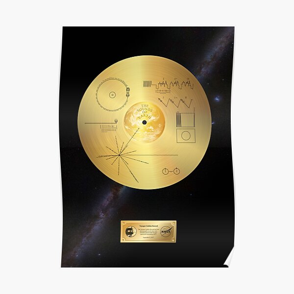 Voyager 1 Golden Record Poster