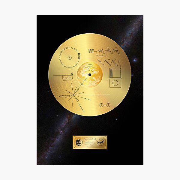 Voyager 1 Golden Record Photographic Print