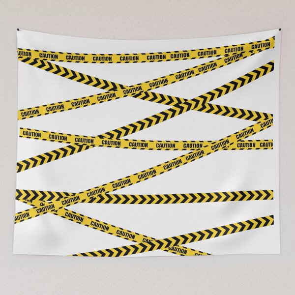 Item preview, Black & Yellow Caution Tape designed and sold by CobwebsClothing.