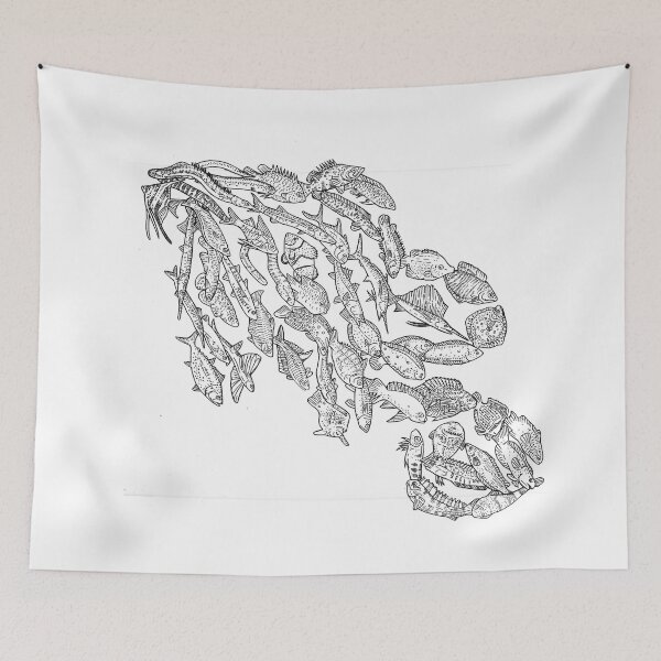 Item preview, Carangimorpharia - series of Percomorpha - Fish - Evolution - Black designed and sold by EvolutionPoster.