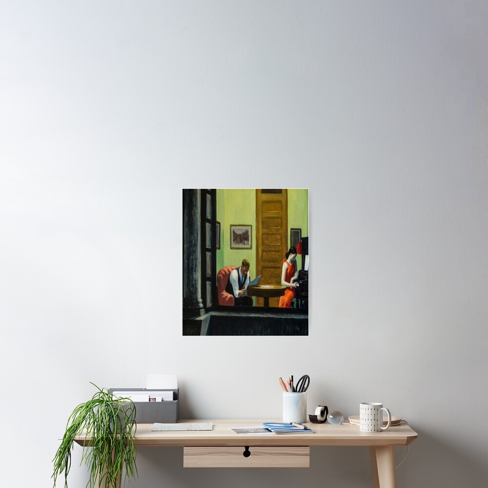 Poster « Chambre à New York-Edward Hopper », par LexBauer | Redbubble