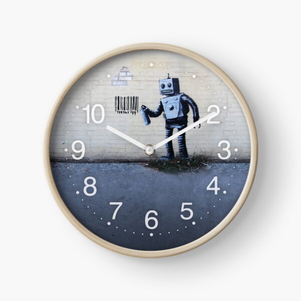 Banksy Clocks for Sale | Redbubble