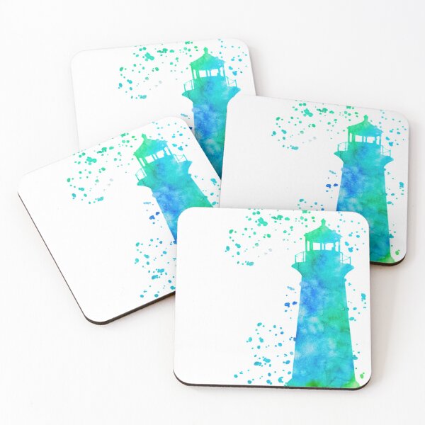 Item preview, Lighthouse watercolour splashes designed and sold by RosalieReeves.