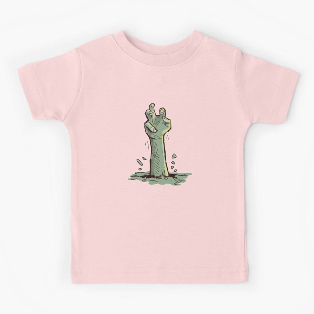 Spooky Halloween Zombie Hand Coming Out Of Grave Gift Idea Kids T