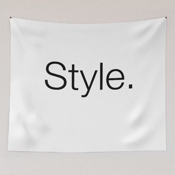 Item preview, Simplistic white "Style." in Helvetica designed and sold by BlueOnionThings.