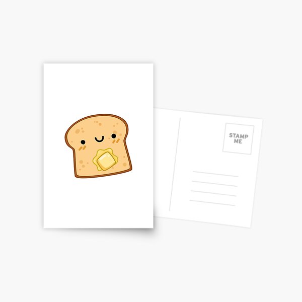 Funny Toast Postcards Redbubble - kawaii toast roblox