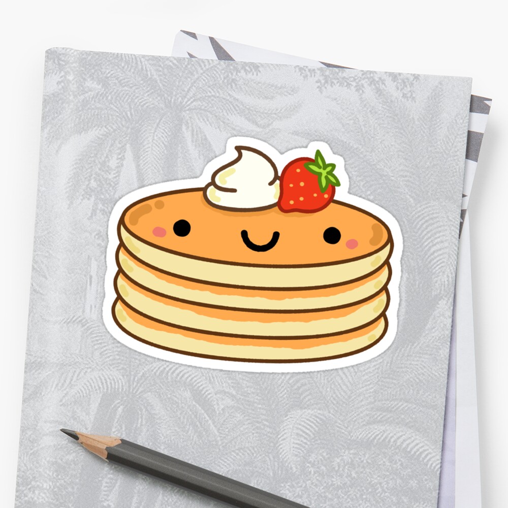 Kawaii Pancake Stack Sticker By Kawaiilife In 2021 Cu