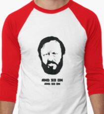 Slavoj Žižek - Porträt Baseballshirt mit 3/4-Arm