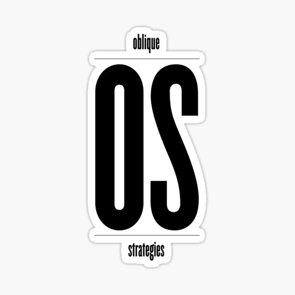 Item preview, oblique strategies designed and sold by Richard Rabassa.