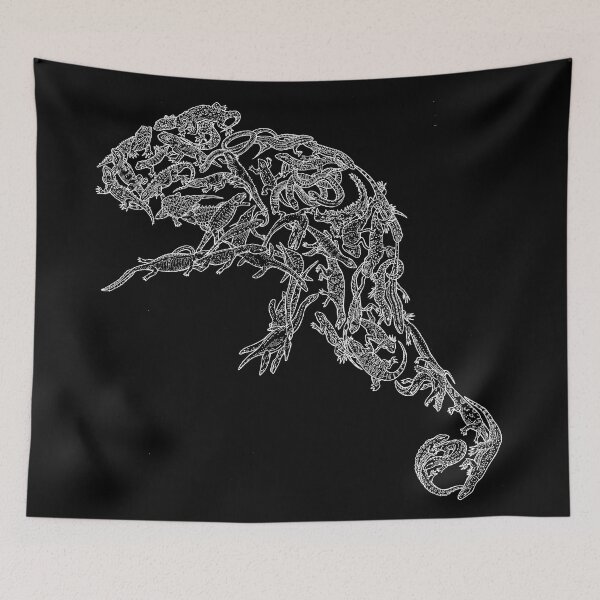 Item preview, Reptiles - Lepidosauomorpha - Evolution - Animals - White designed and sold by EvolutionPoster.