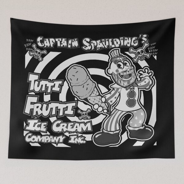 Item preview, Captain Spaulding's Tutti Frutti Ice Cream Company Black & White designed and sold by myronmhouse.
