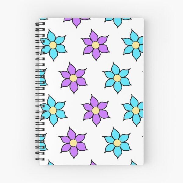 Item preview, Blue and Purple Fluro Flowers designed and sold by passionatelyem.